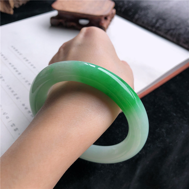 Lighting & Home Decor Studio Photos - Pulsera de jadeíta birmana natural, tipo