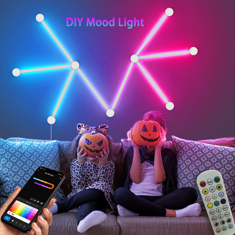 Lighting Decoration Ideas - Lámpara de pared RGB inteligente, barra