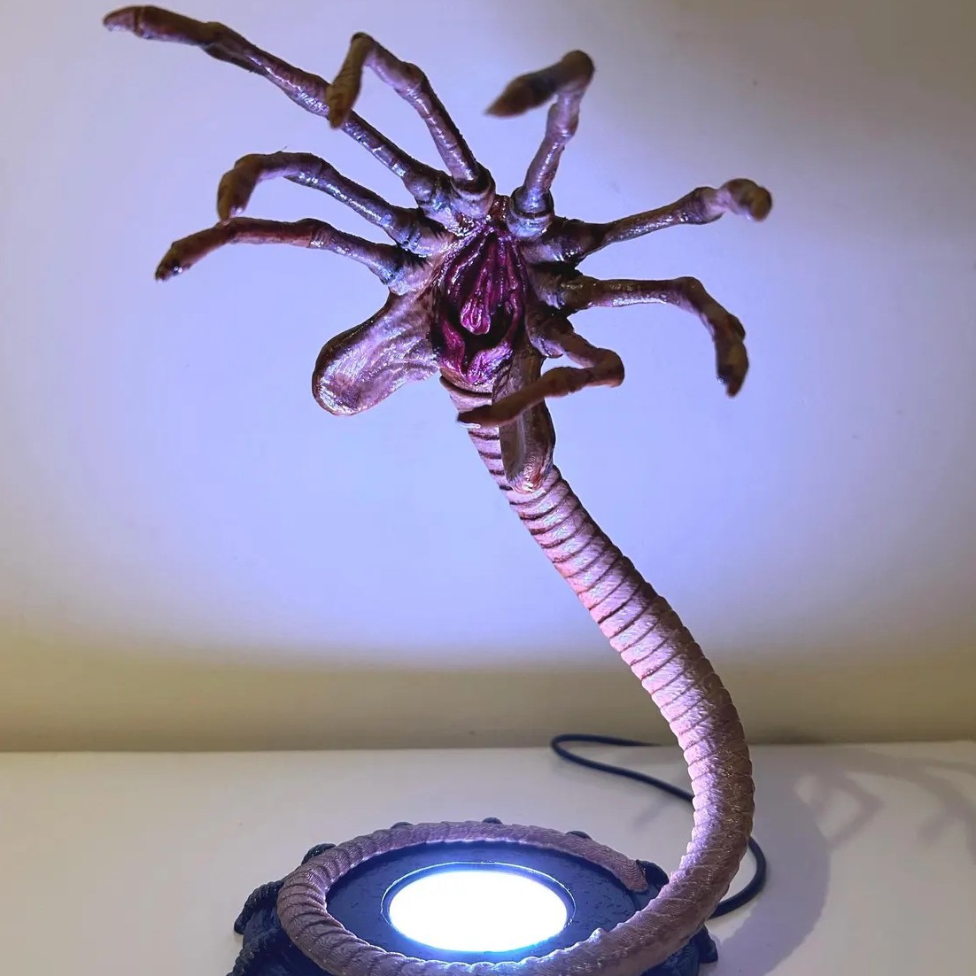 Lighting Decoration Ideas - Lámpara Alien Facehugger, Luz Nocturna, Decoración
