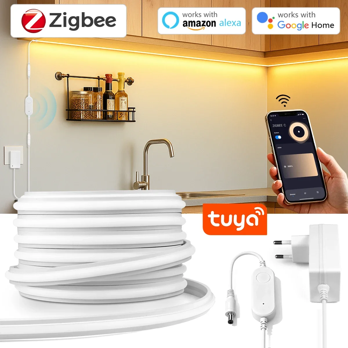 Kitchen Decor Lighting - Tira de Luz LED de Neón
