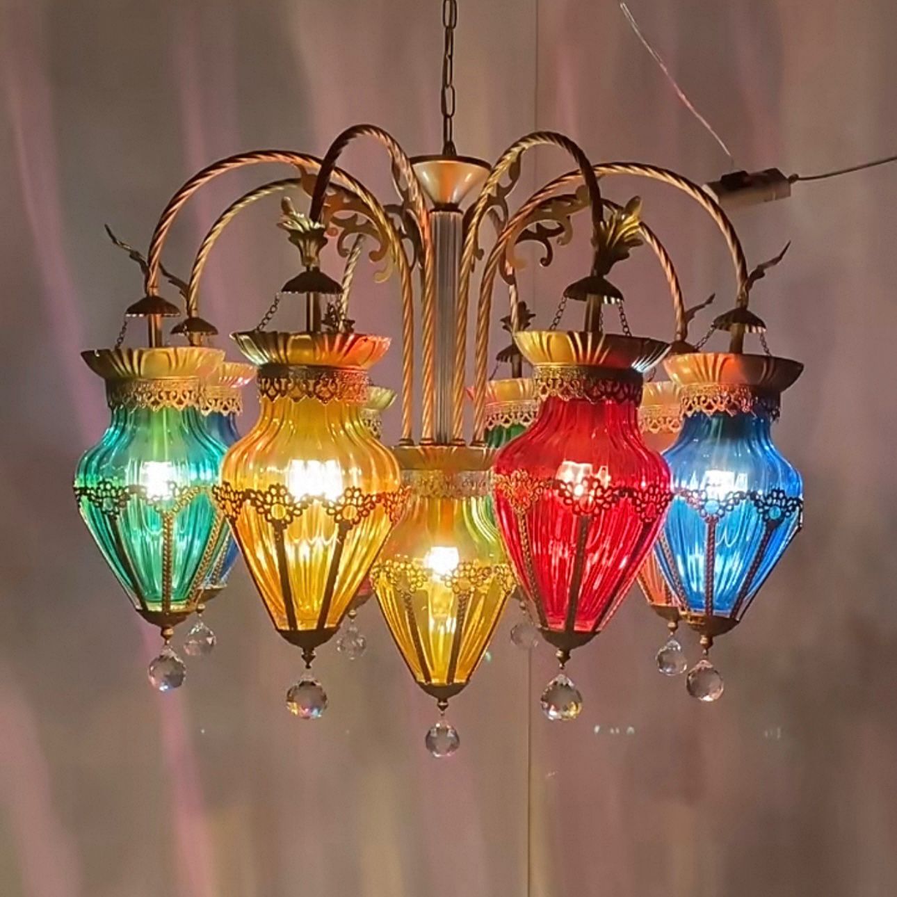 Ok Lighting Decor - Nuevo candelabro americano restaurante Club color