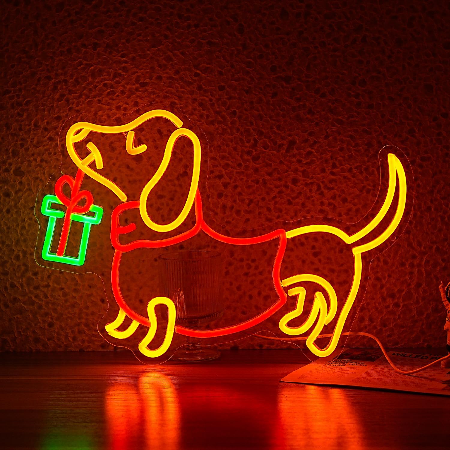 Letrero de neón de perro salch - Lighting Home Decor Ideas reseña y precio