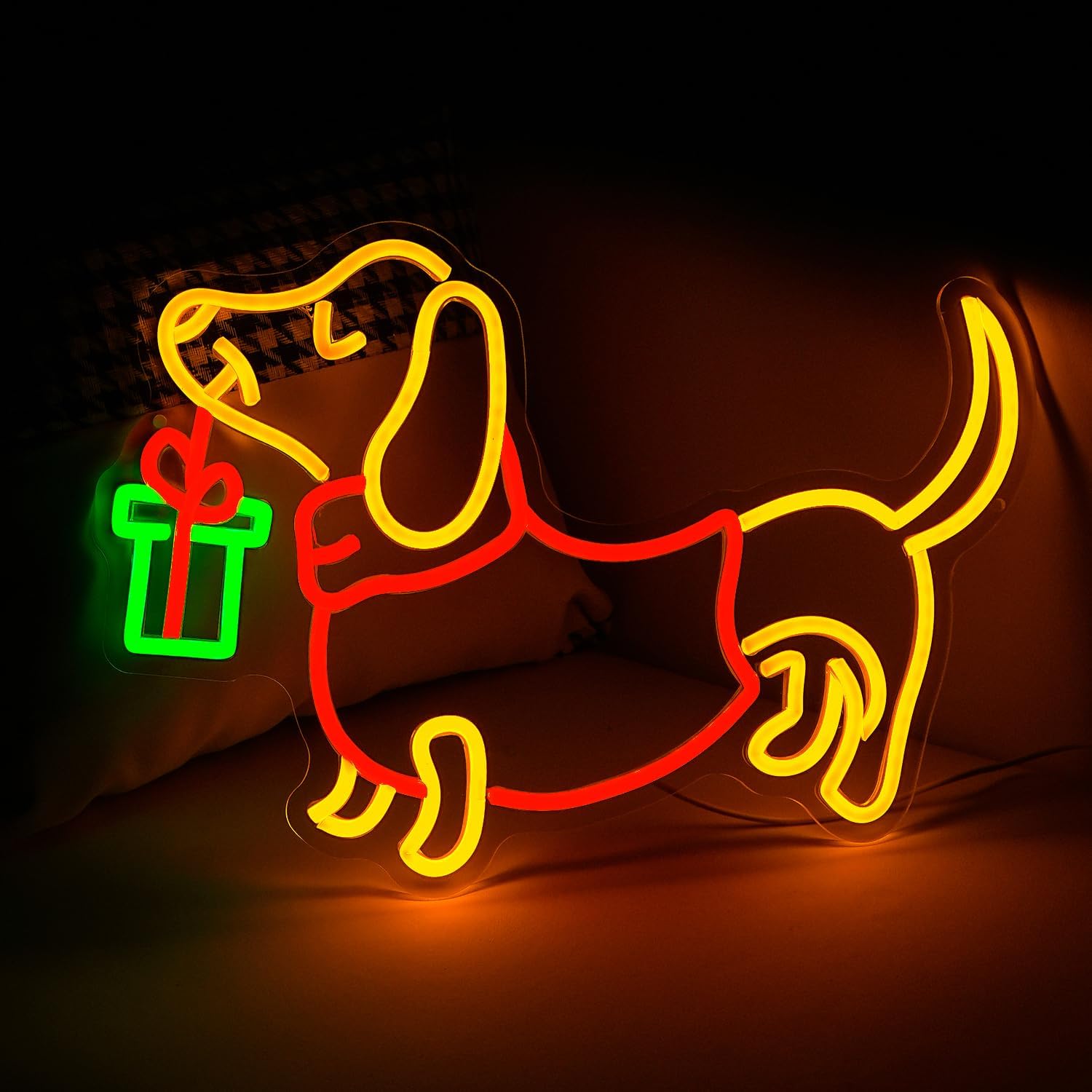 Letrero de neón de perro salch - Lighting Home Decor Ideas reseña y precio
