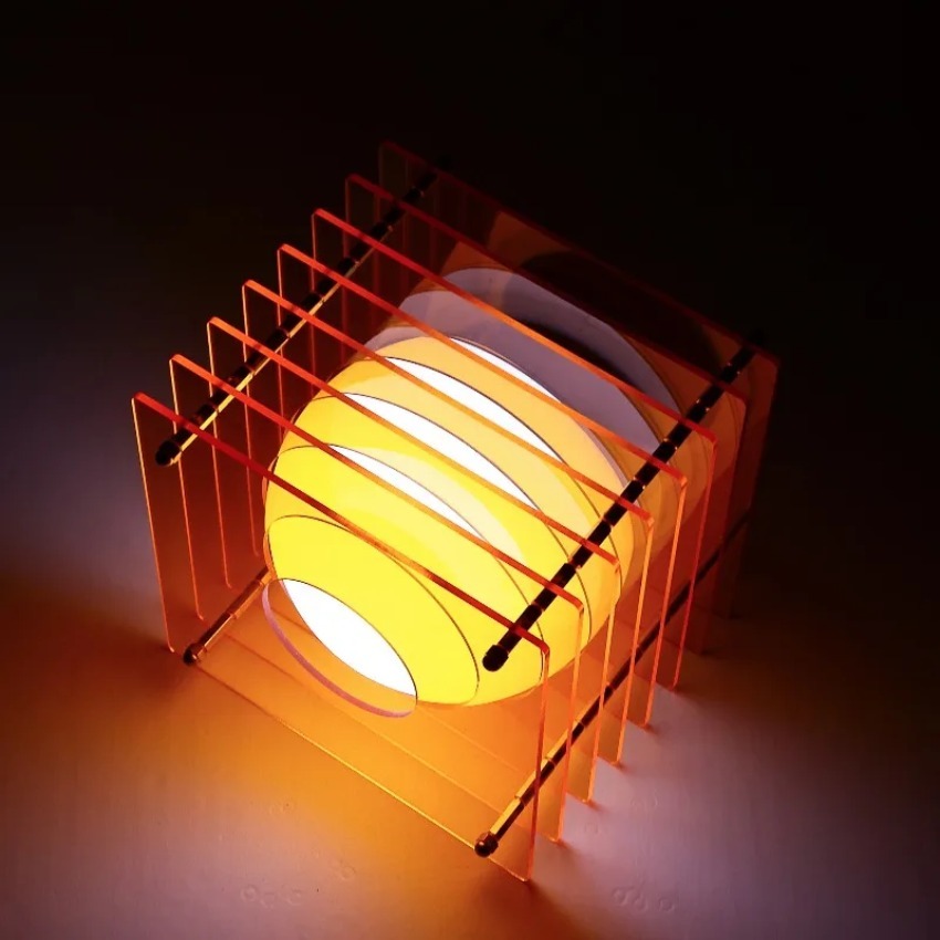 Lámpara de acrílico DIY de mil - Lighting Decoration Ideas reseña y precio