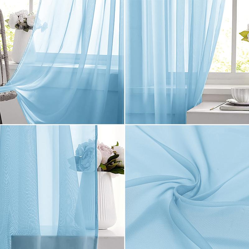 Cortina de ventana de voile tr - Lighting Decoration Ideas reseña y precio