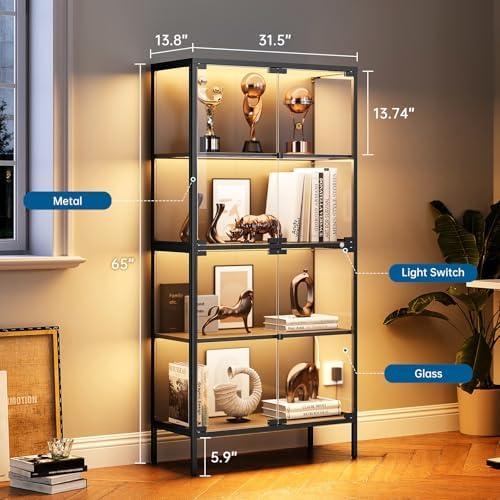 Vitrina de Vidrio de 65 Pulgad - Lighting & Home Decor Studio Photos reseña y precio