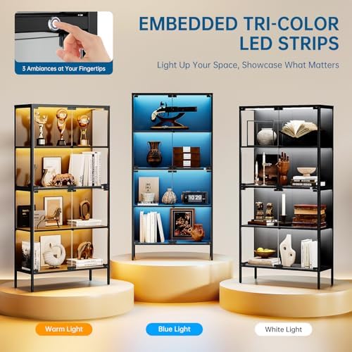 Vitrina de Vidrio de 65 Pulgad - Lighting & Home Decor Studio Photos reseña y precio
