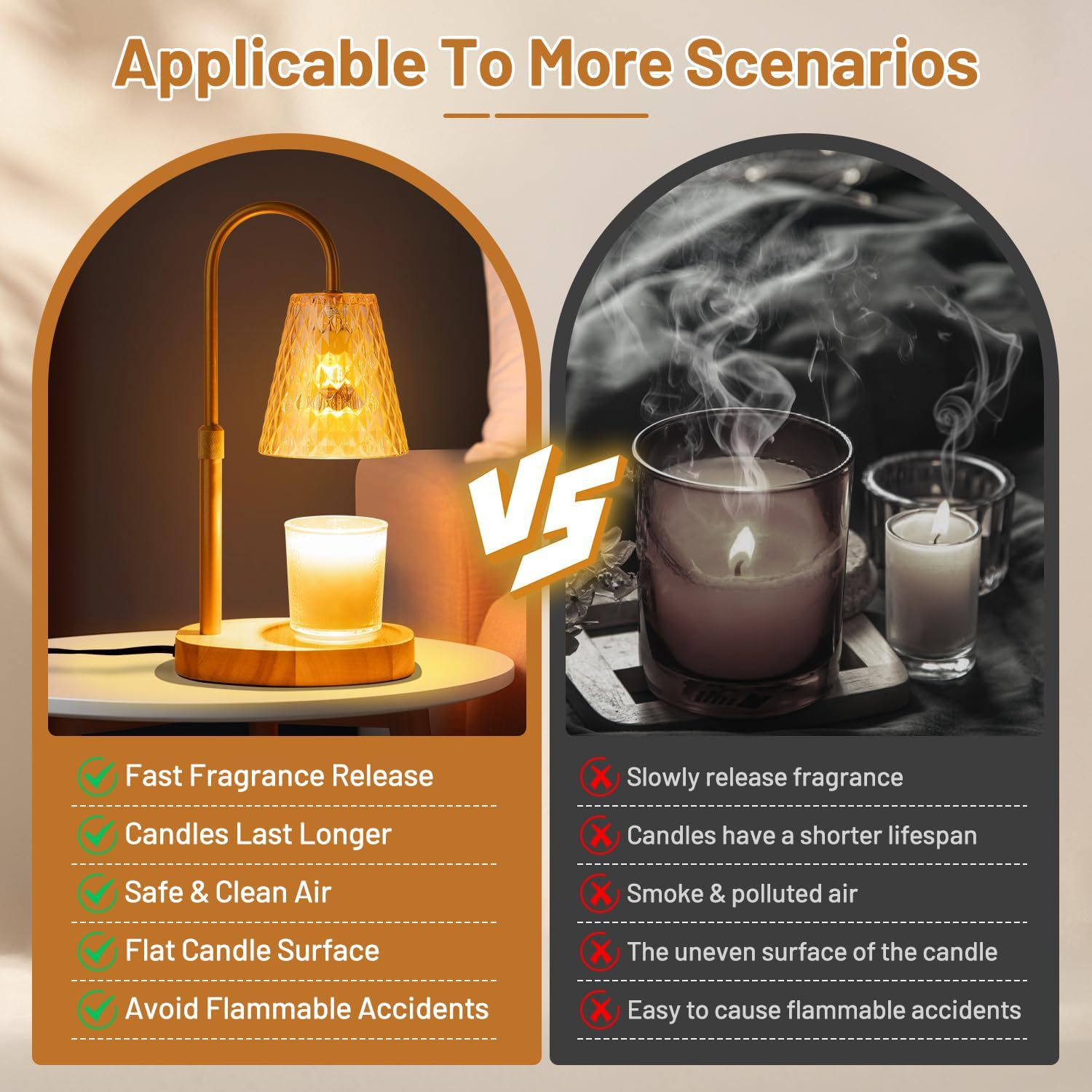 Lámpara Calentadora de Cera si - Vintage Lighting Decor reseña y precio