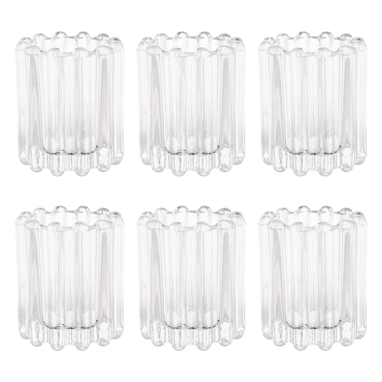 6 piezas de portavelas de cris - Vintage Lighting Decor reseña y precio