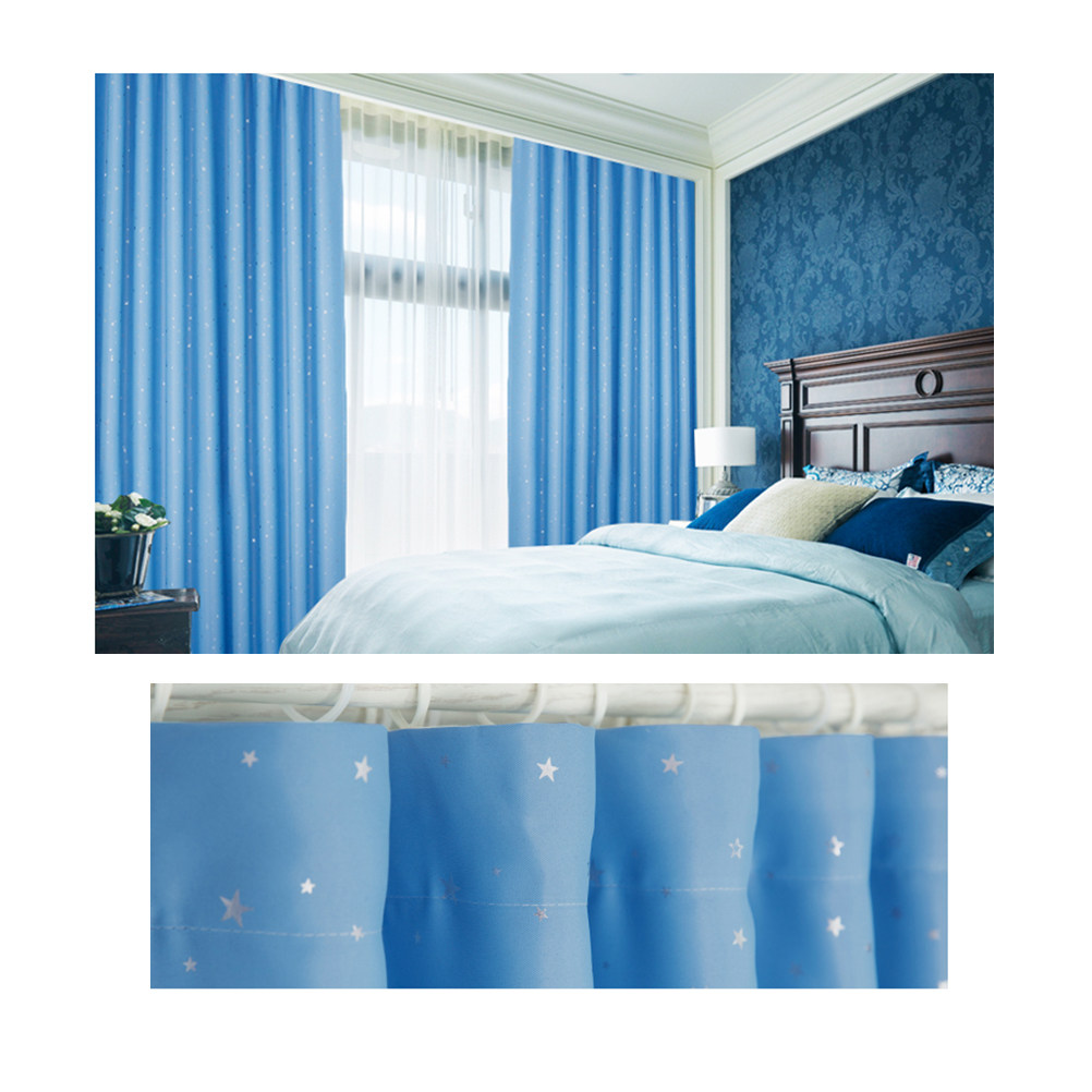 Cortinas Opacas Azul Cielo de  - Kitchen Decor Lighting reseña y precio