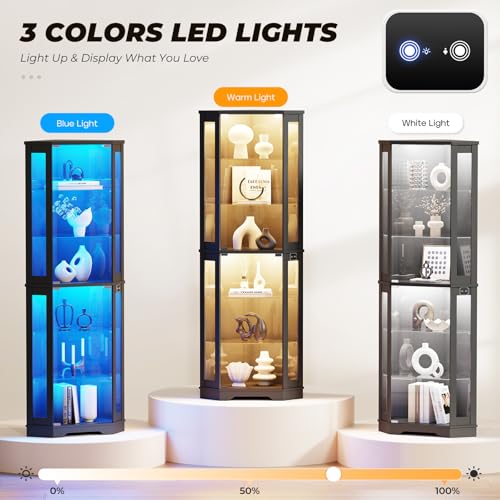 Vitrina Esquinera de 71 Pulgad - Lighting & Home Decor Studio Photos reseña y precio