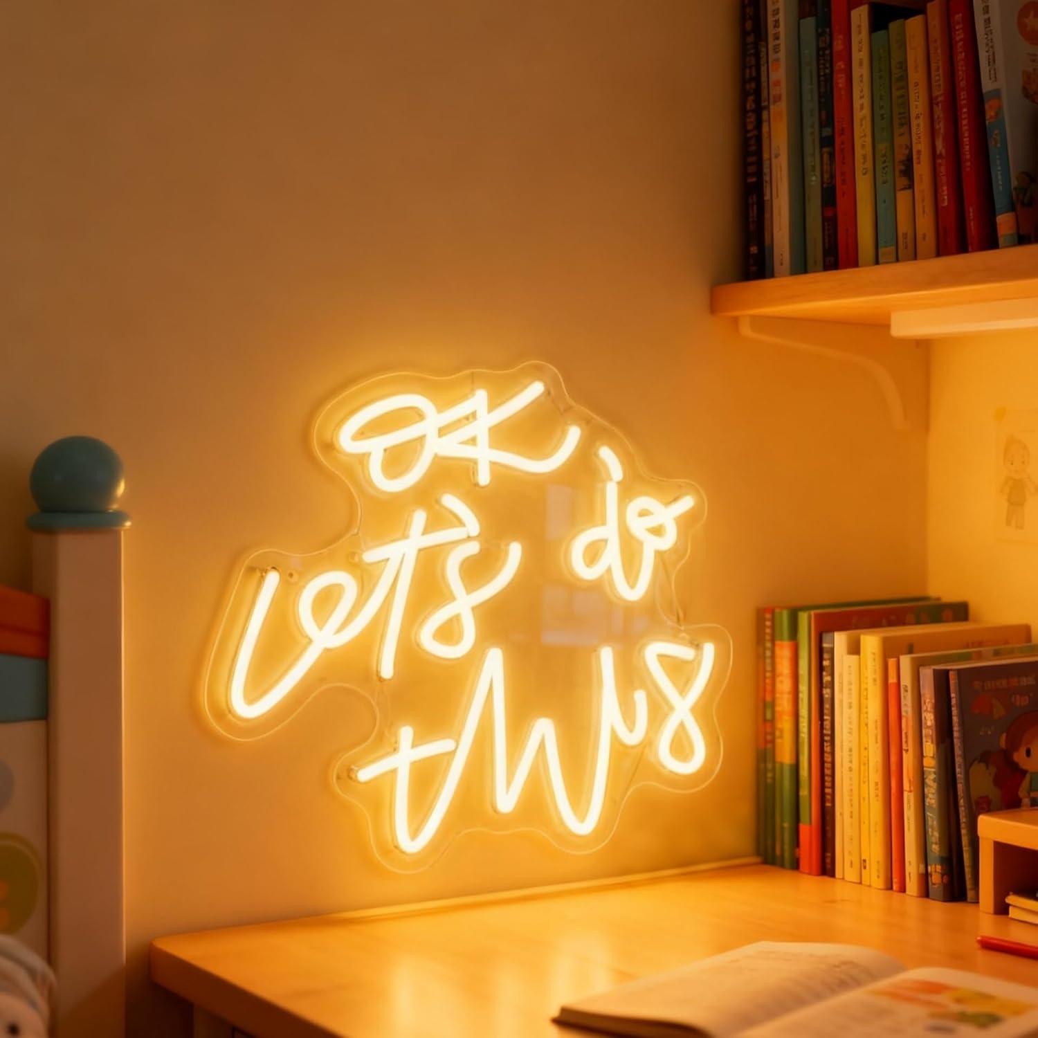 OK, hagámoslo. Letrero de neón - Ok Lighting Decor reseña y precio