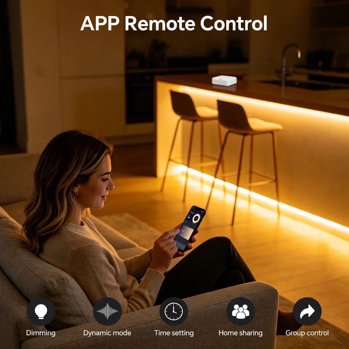 Tira de Luz LED de Neón Zigbee - Kitchen Decor Lighting reseña y precio