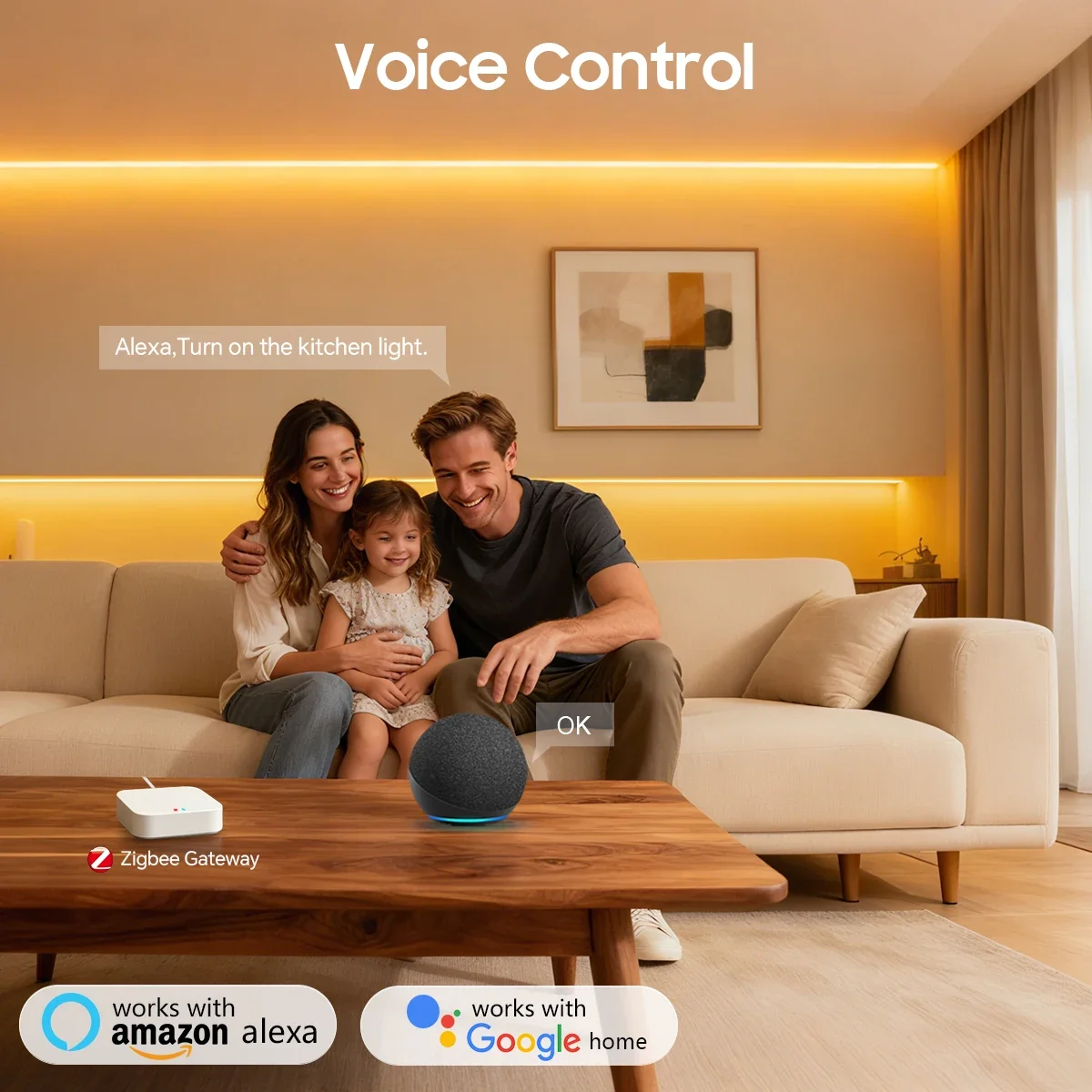 Tira de Luz LED de Neón Zigbee - Kitchen Decor Lighting reseña y precio