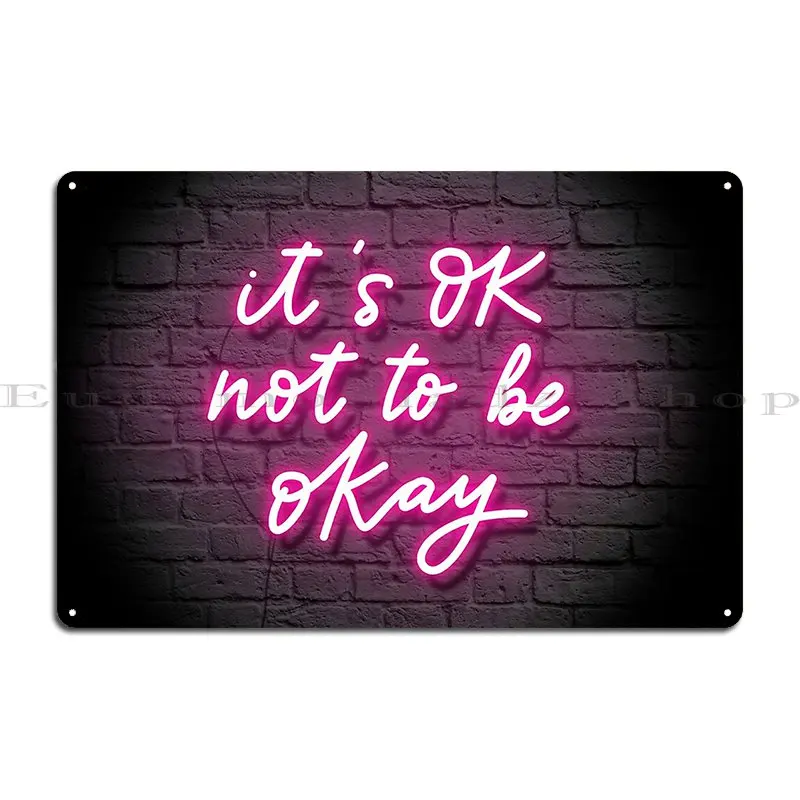 Letrero de Neón 'It's Ok Not T - Ok Lighting Decor reseña y precio