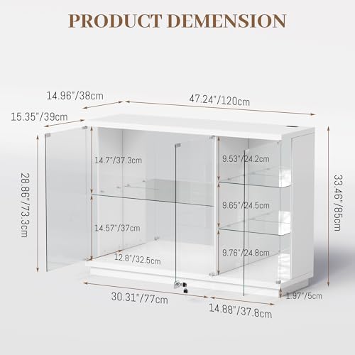 Vitrina de Cristal con Cerradu - Lighting & Home Decor Studio Photos reseña y precio