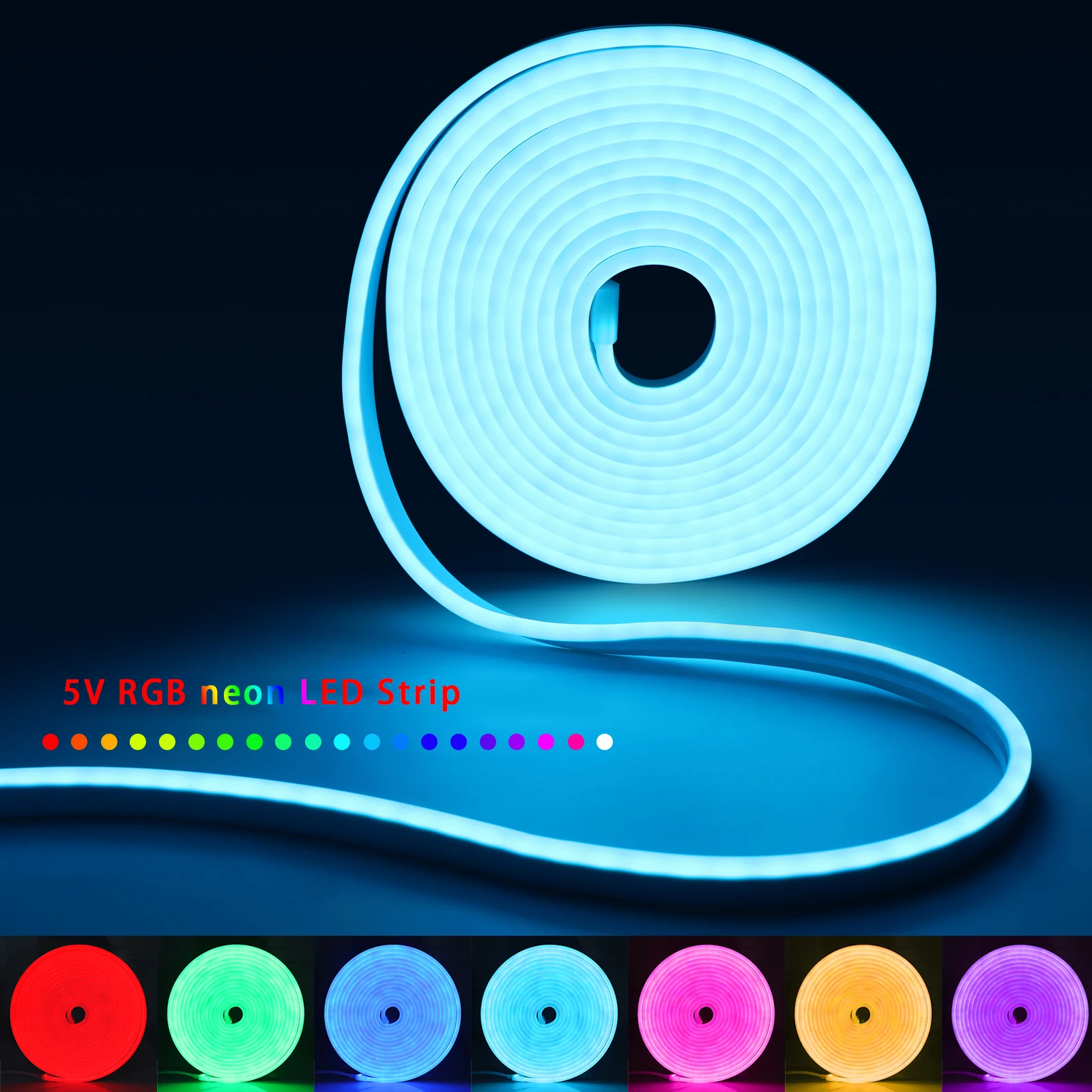 Tira de luces LED de neón RGB  - Lighting Decor Items reseña y precio